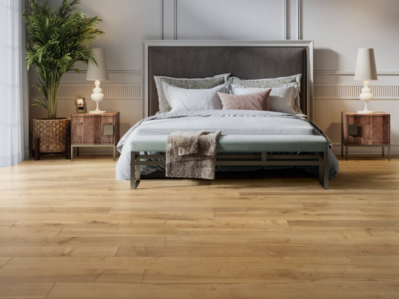King's Flooring Covering Bedroom- Myerwood Park-Honey Brown Maple